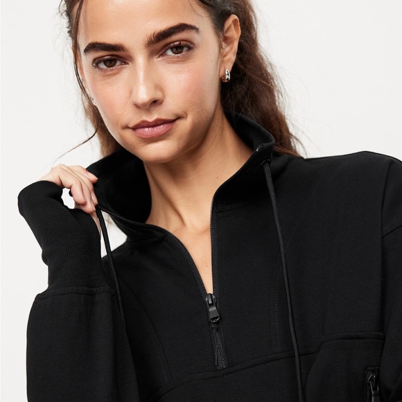 4x - Old Navy - Black - Fleece Quarter Zip - Picture 2 of 9